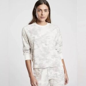 Athleta Farallon Printed Crewneck Sweatshirt